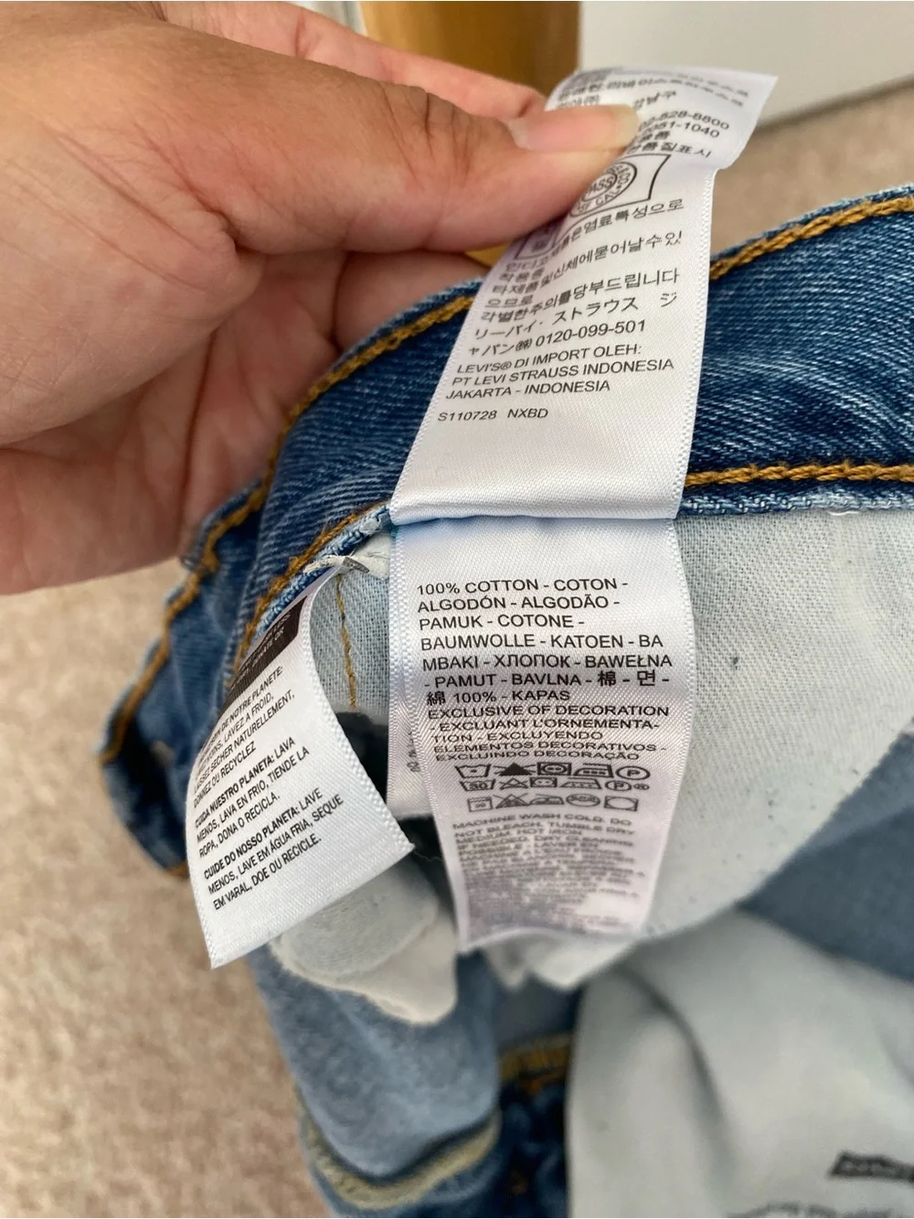 Levis 505 Jeans Mens 36x30 Blue Relaxed Fit Straight Leg Denim Casual